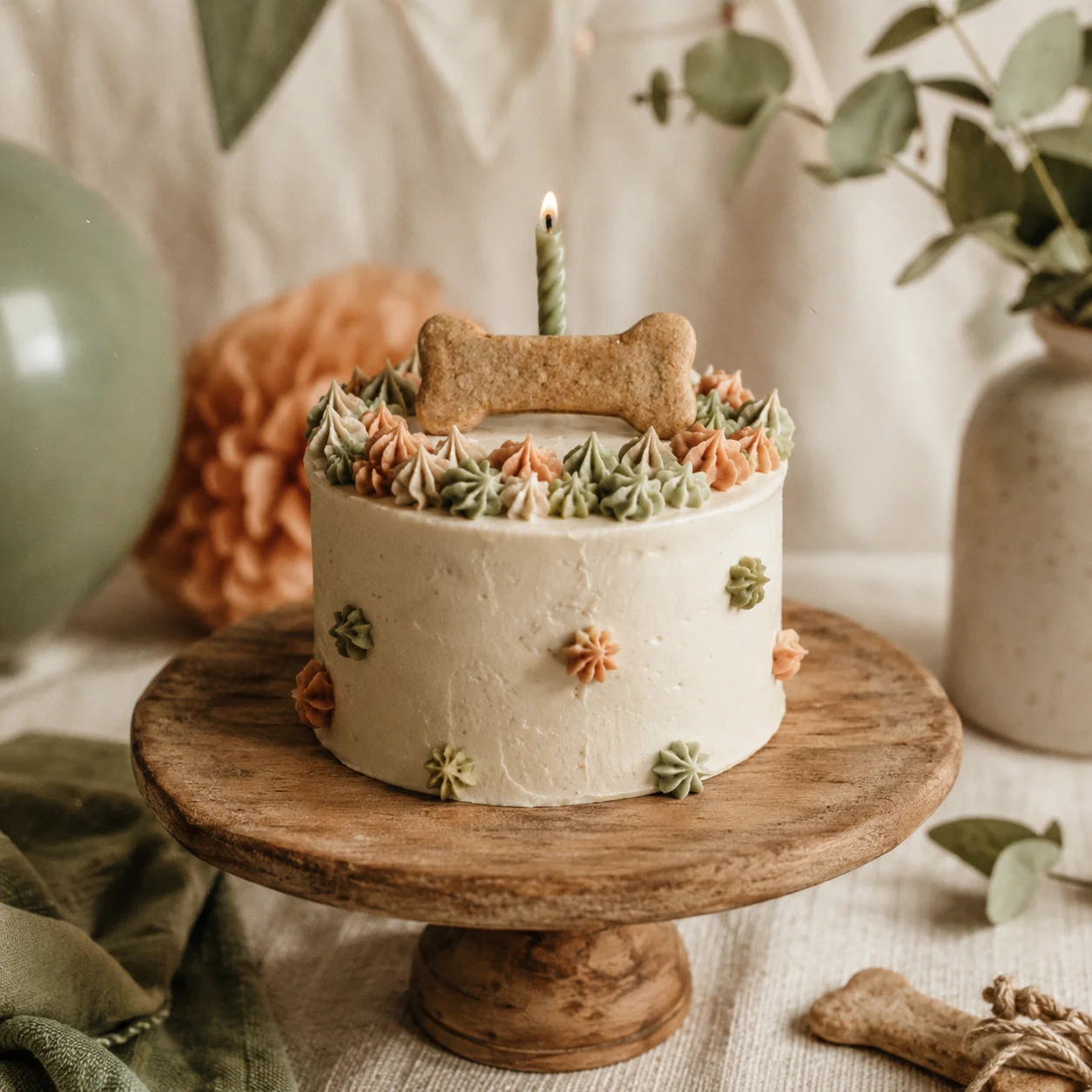 Bolo de aniversário caseiro para cães